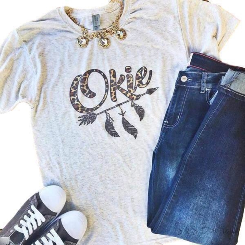 Okie Animal Print Tee
